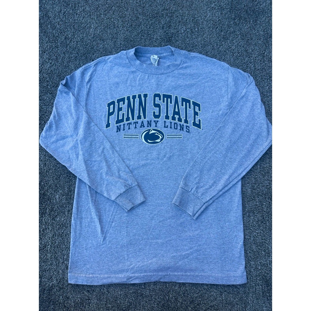 Penn State Nittany Lions Long Sleeve Shirt Mens M Gray Alstyle PSU College
